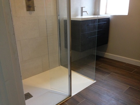 Wetroom Level Entry Shower Room in Cheltenham by Prestbury Bathrooms