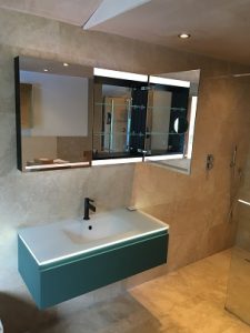 Sanijura bathrooms at Cheltenham showrooms